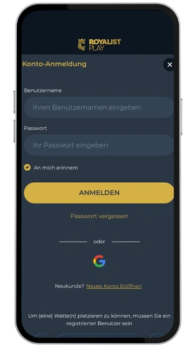 RoyalistPlay Casino registreren